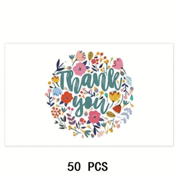 FOR SELLERS Thank you cards (50 pcs). Small Business.‎ Brand New. - Picture 1 of 2